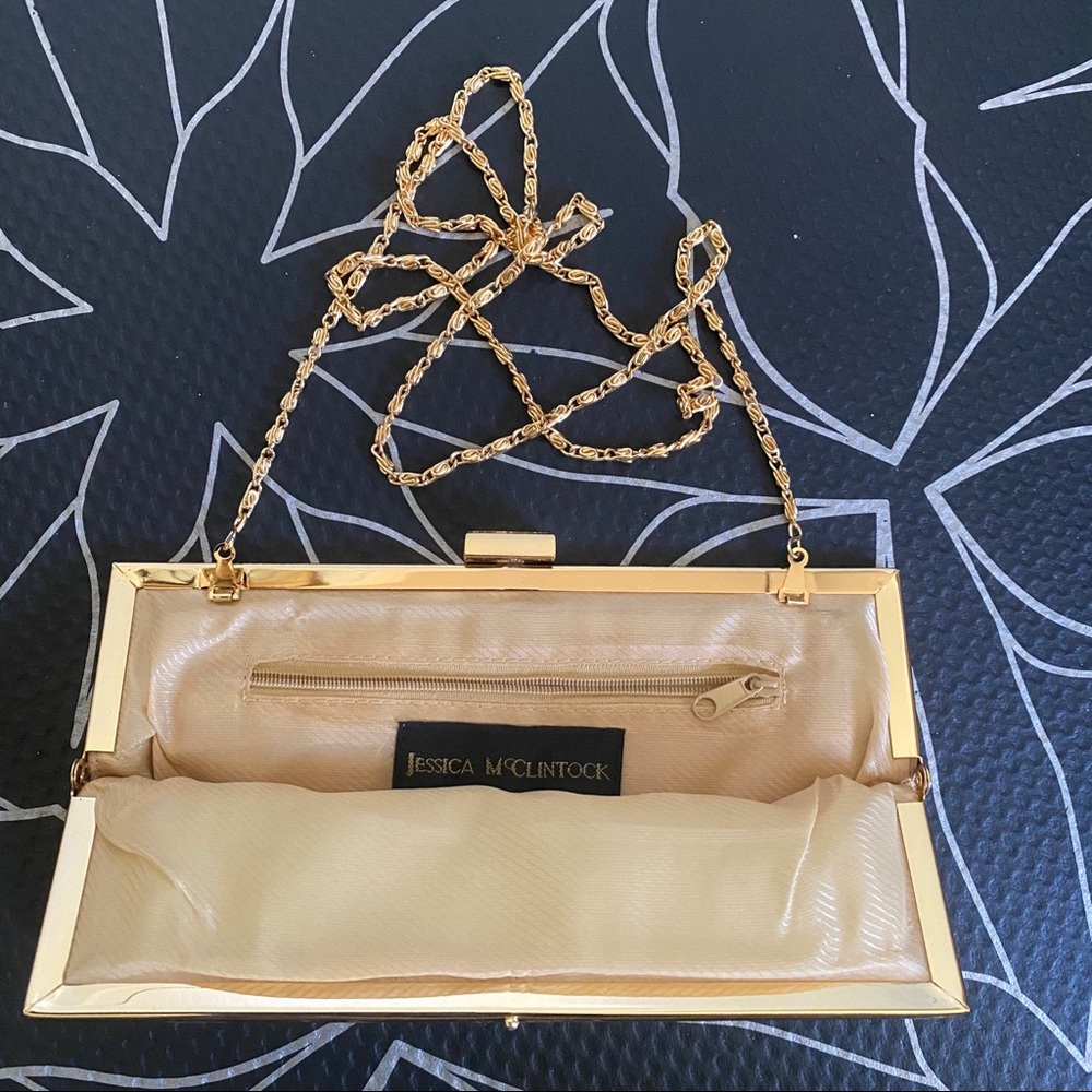 Classic Gold Jessica McClintock Purse